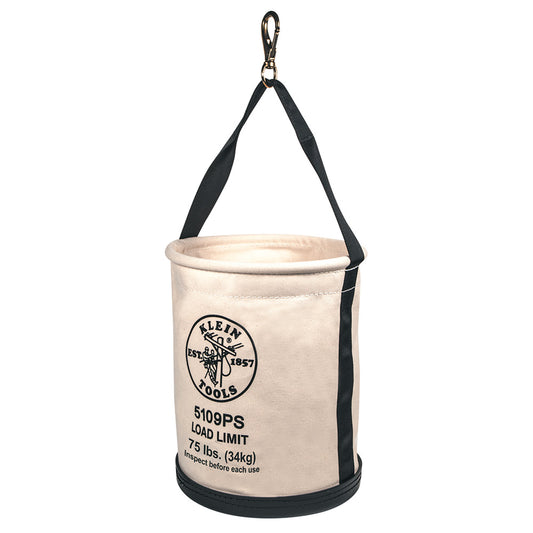 Klein 12-Inch Canvas Tool Bucket W/Pocket & Swivel Snap - 5109PS