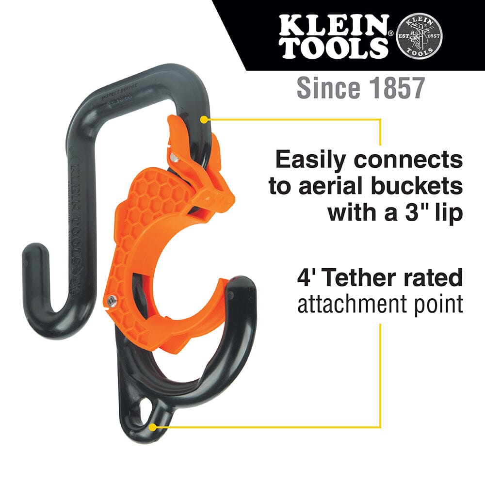 Klein 3-Inch Gated Bucket Hook- 5144LG3