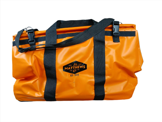 J.L. Matthews Big Mouth Orange Tool Bag W/ Shoulder Strap - 62-609