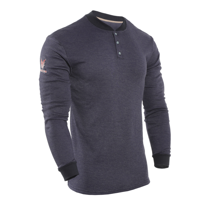 DRIFIRE TECGEN FR Long Sleeve Henley - C541NGEBSLS_