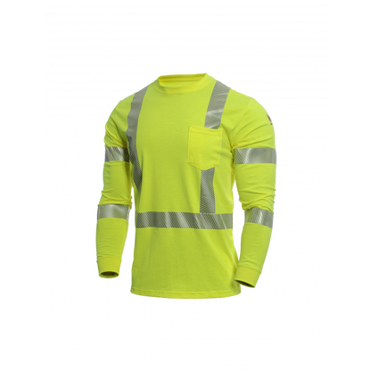 DRIFIRE Strongknit FR Long Sleeve Hi-Vis T-Shirt Class 3 - DF2-AX3-793LSP-HY