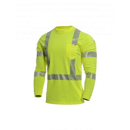 DRIFIRE Strongknit FR Long Sleeve Hi-Vis T-Shirt Class 3 - DF2-AX3-793LSP-HY