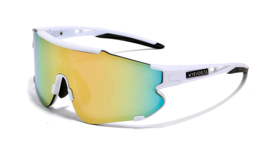 Wye Delta Z87+ HiViz Sunglasses White Yellow Revo Goggles