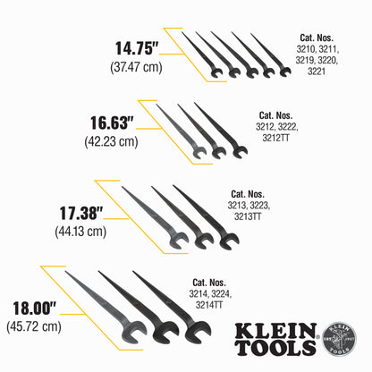 Klein Erection Wrench, 3/4'' Bolt, for U.S. Regular Nut - 3222