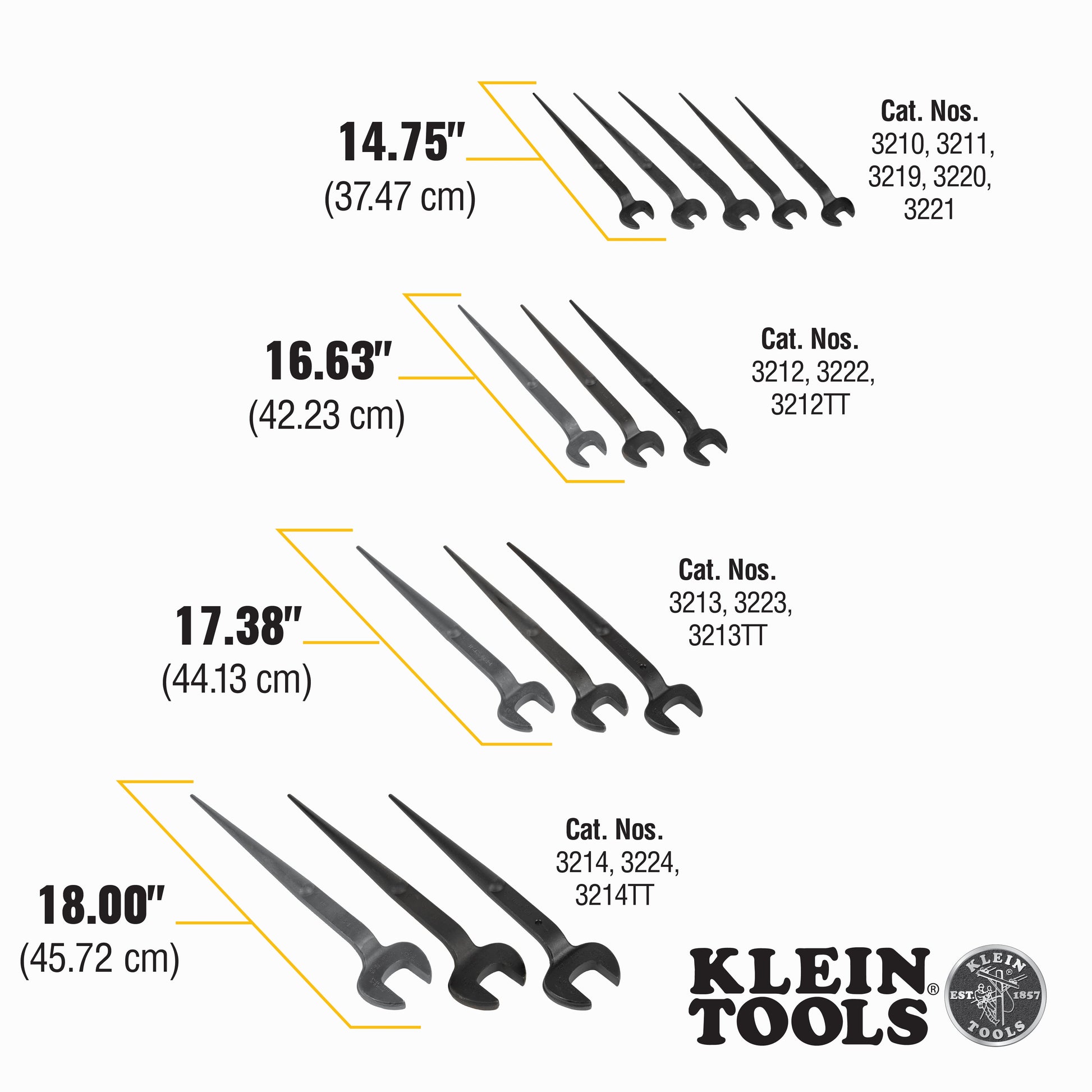 Klein Spud Wrench Nominal Opening Linemans Wrench