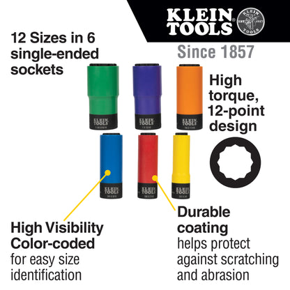 Klein Colour Coated Socket Set