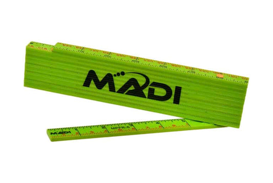 MADI 6' Fiberglass Folding Ruler Center-Point Reading Scale - MPFR-6