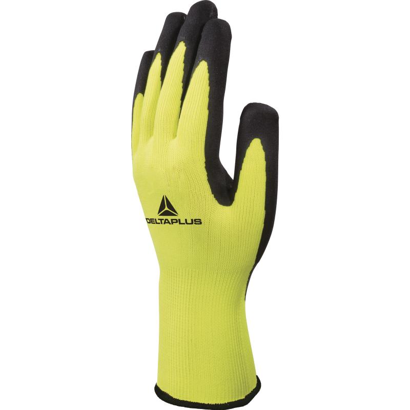 Delta Plus Polyester Knitted Gloves with Latex Foam Palm - VV733