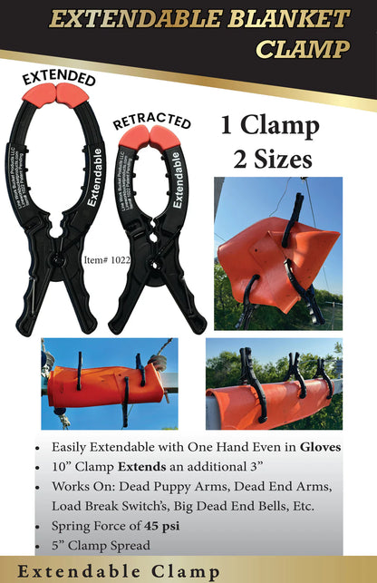 Line Work Bucket Products Extendable Blanket Clamp - 1022