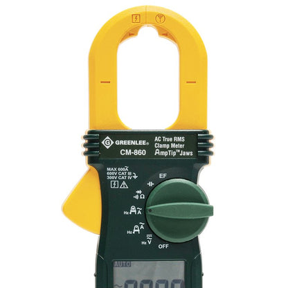 Greenlee 600 AMP AC True RMS Clamp Meter Calibrated - CM860