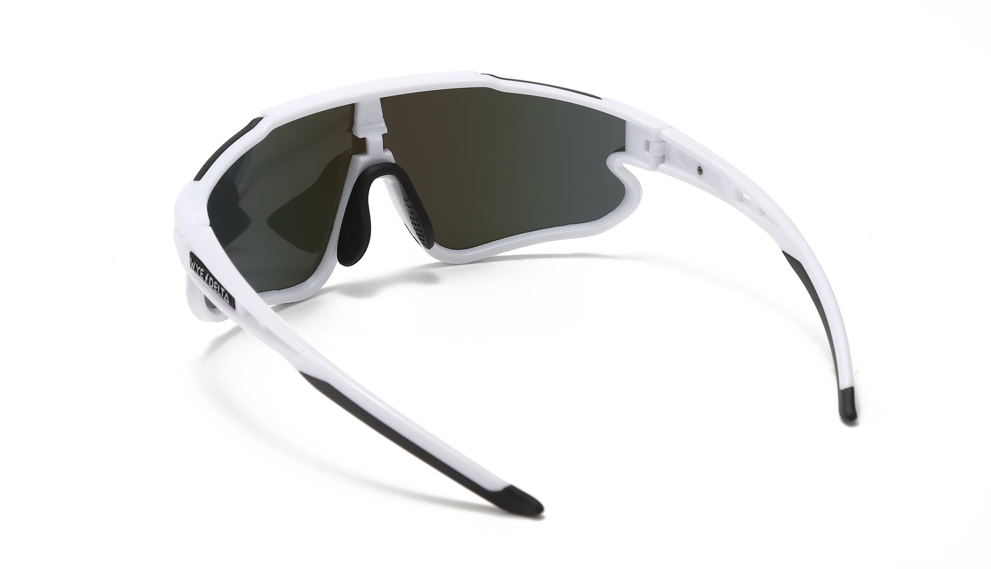 Z87+ HiViz White Deep Blue Mirror Safety Sunglasses 