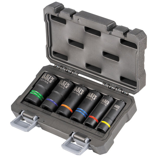 Klein 2 - In - 1 6 Piece 12 Point Slotted Impact Socket Set - 66090 - J.L. Matthews Co., Inc.