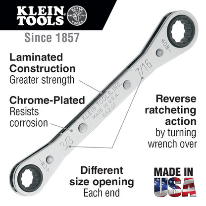 Klein Ratcheting Box Wrench 