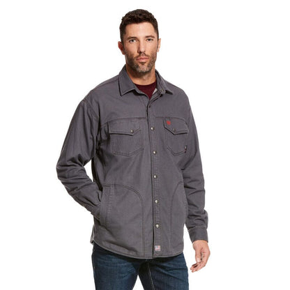 Ariat FR Rig Shirt Jacket Ultimate Stretch Work Shirt - Ash