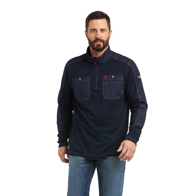 Ariat FR Duralight 1/4 Zip Work Shirt-10035378 Clothing Ariat 