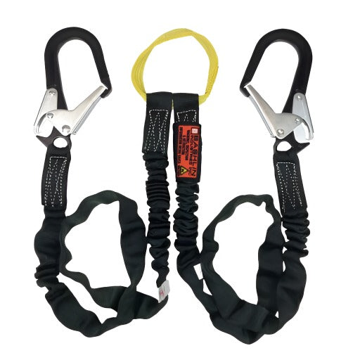 Bashlin Arc Flash Twin Leg Lanyard Fall Protection w/Choker Hitch