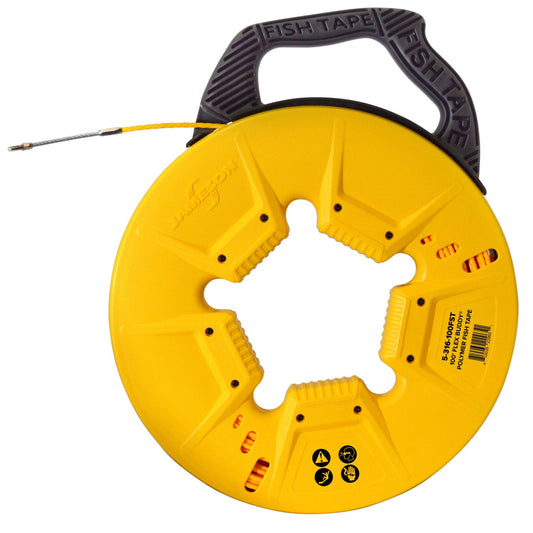 Jameson- 100′ FLEX BUDDY™ Polymer Fish Tape with Flexible Steel Leader Tip- 5-316-100FST Material Handling Jameson Tools 