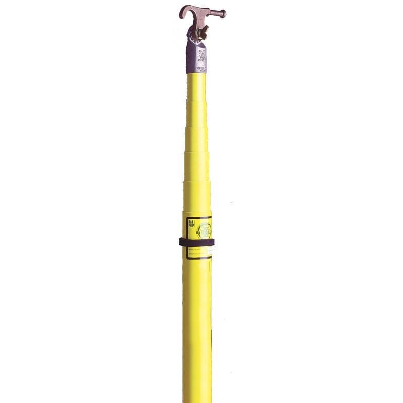 Hastings 30' "No Twist" Hotstick Tel-O-Pole Fiberglass Hotstick Yellow HV-230