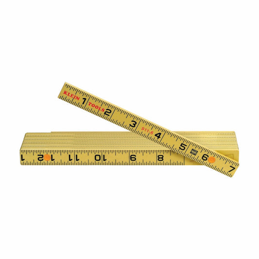 Yellow Fiberglass Folding Ruler