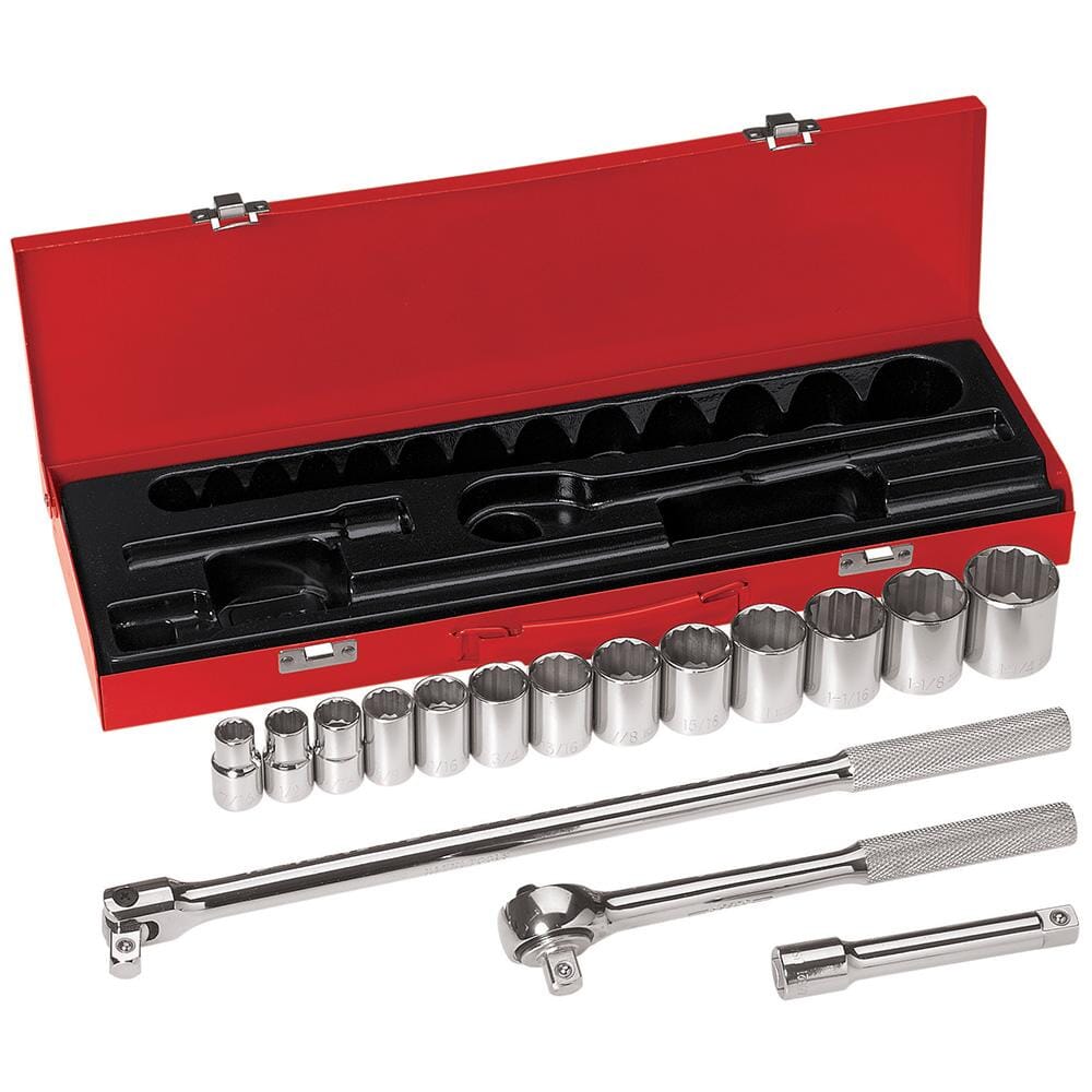 Klein 16pc 1/2IN Socket Set - 65512 Sockets Klein Tools 