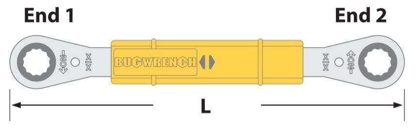 Rauckman BugWrench Ratchet 1/2" x 9/16" - BW2212 Wrenches Rauckman 