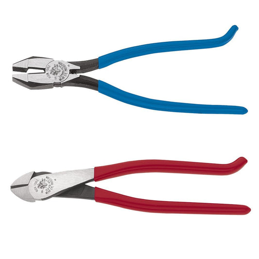 Klein Ironworker's Pliers, Heavy-duty 2-Piece Pliers Kit  - 94508