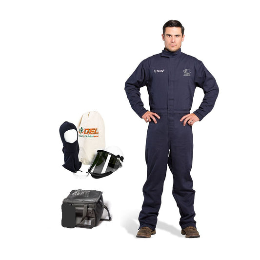 OEL 12 Cal Arc Flash PPE Coverall Kit-HeadGear - AFW12-NFC