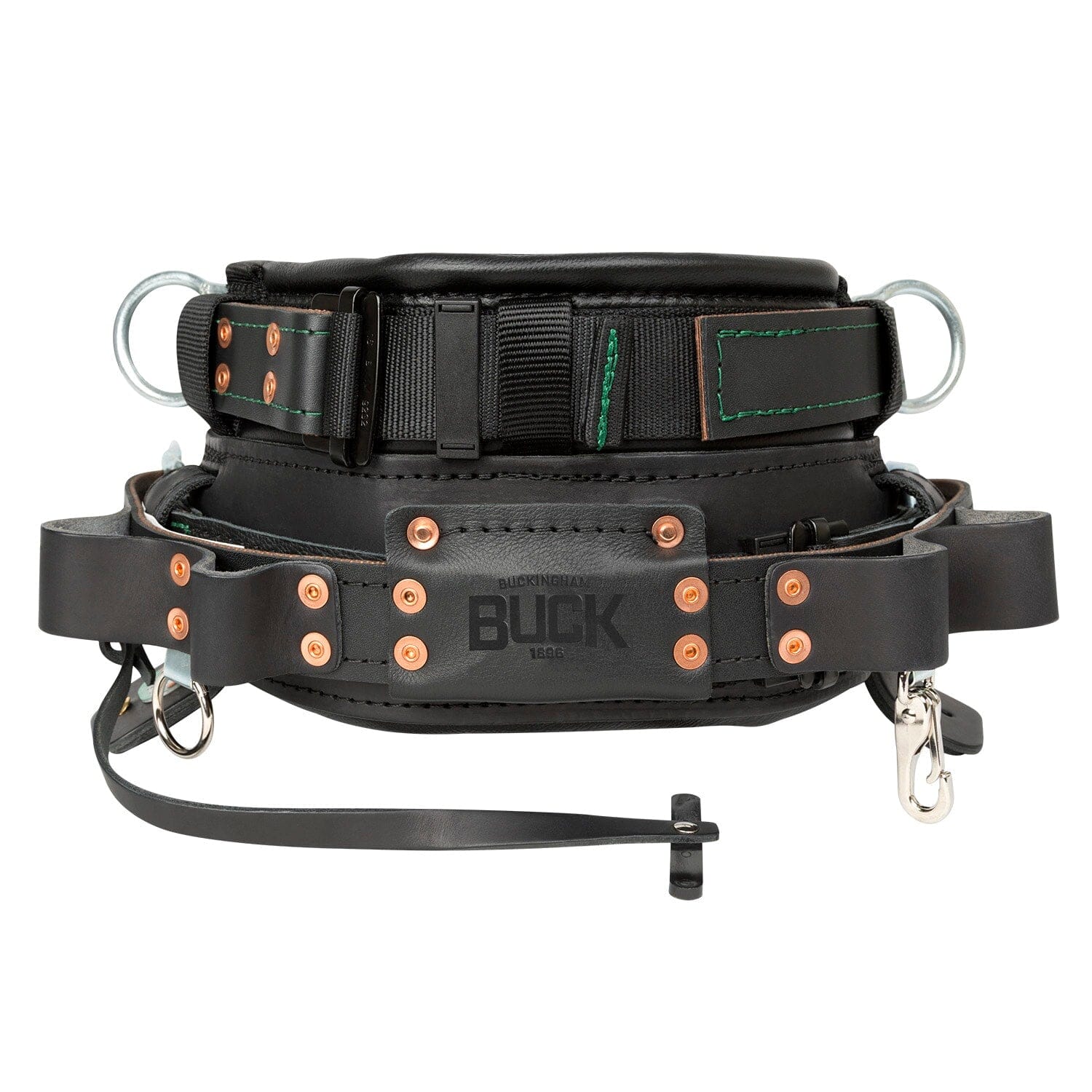 Buckingham Adjustable Climbing Belt Short Back Body Linemans Belt