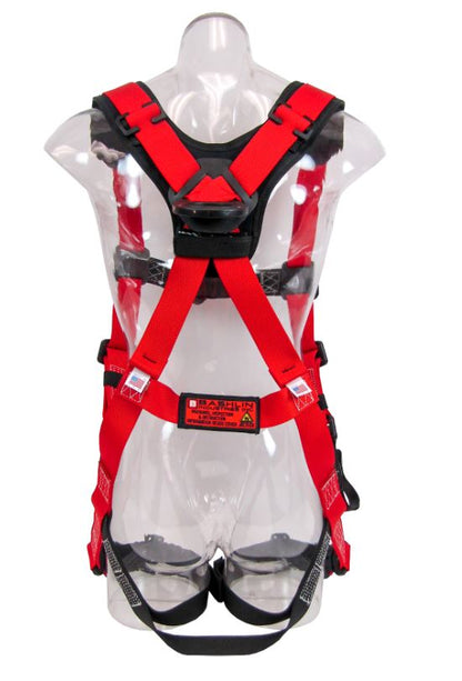 Bashlin Arc Flash Bucket Truck Harness with Quick Connect Buckles and Back Pad - DEQ662HD1X Harnesses Bashlin 