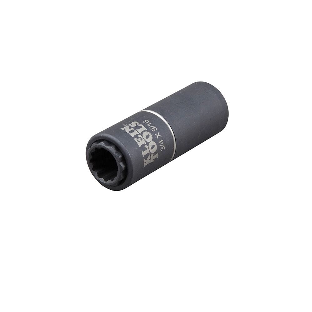 Klein 2-in-1 Impact Socket, 12-Point, 3/4 and 9/16-Inch