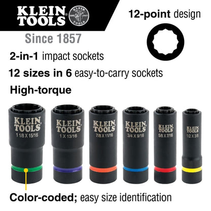 Klein Impact Socket Set  - 66010 