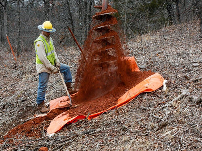 Lewis Manufacturing Rowdy's Dirtball Jobsite Debris Tarp w/V-Notch-RDB-7x7-22v Tarps Lewis Manufacturing 