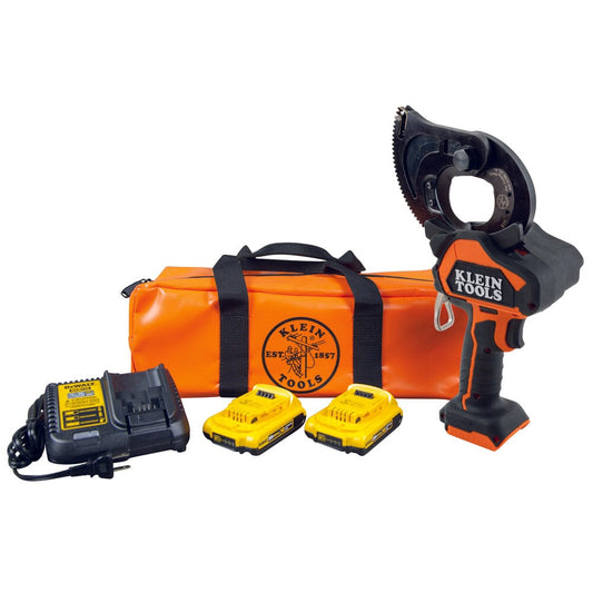 Klein Battery-Operated EHS Closed-Jaw Cable Cutter Kit - BAT20GD1 Cutters Klein Tools 