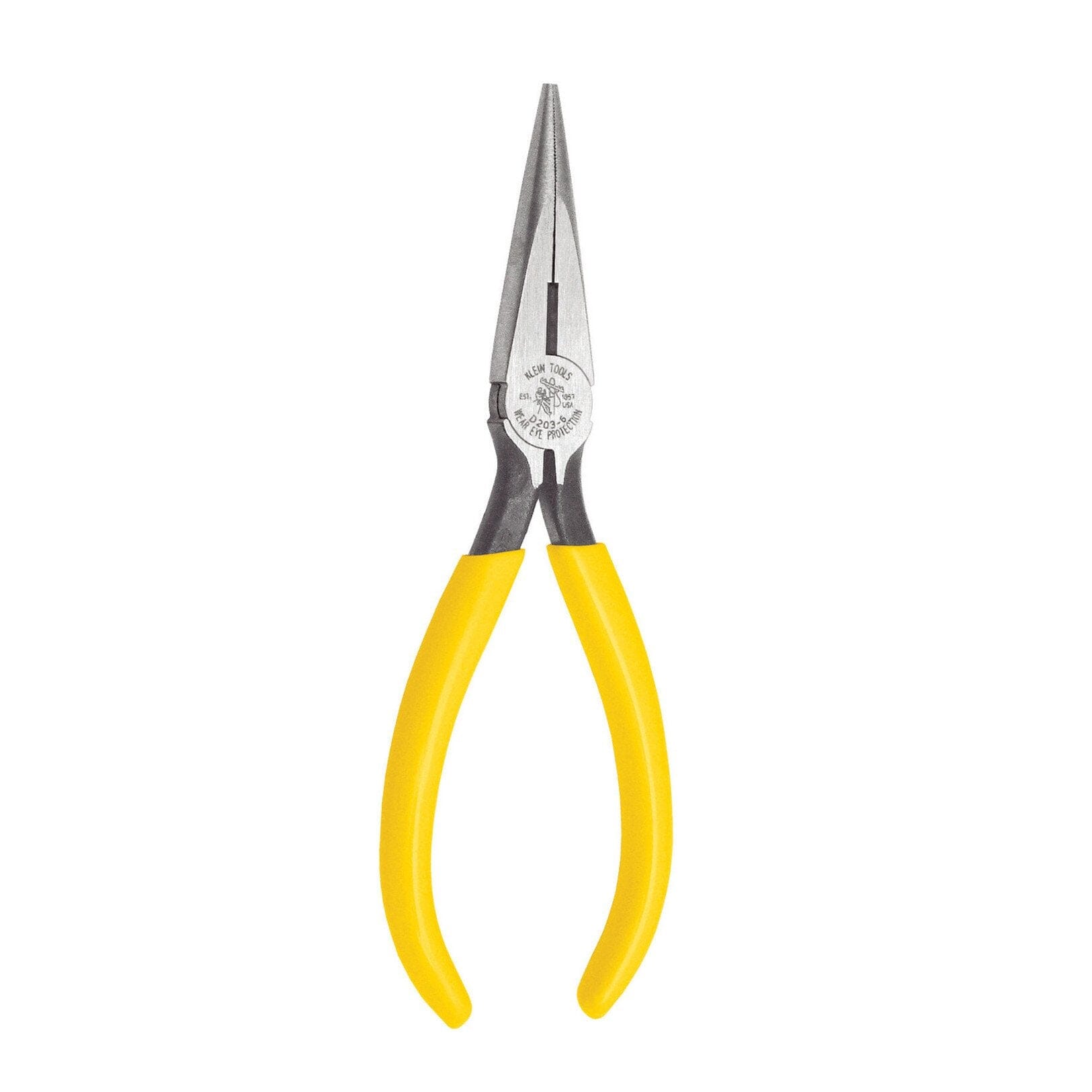 Klein 6'' Standard Long-Nose Pliers - Side-Cutting - D203-6 Pliers Klein Tools 