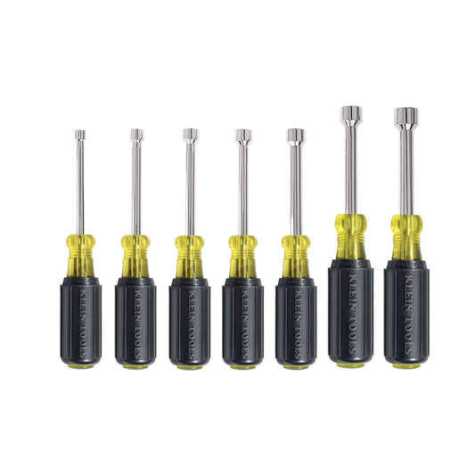 Klein - Nut Driver Set 3-Inch Shafts, Cushion Grip, 7-Piece - 631 - J.L. Matthews Co., Inc.