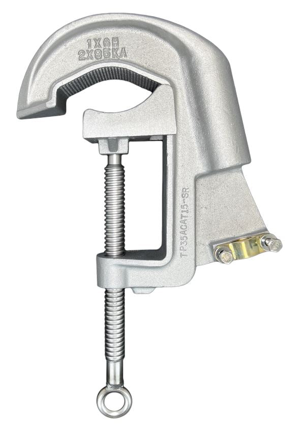 Travis Pattern 3-1/2" Aluminum Serrated C Clamp w/ Strain Relief TP35ACBT15-SR Grounding Travis Pattern 