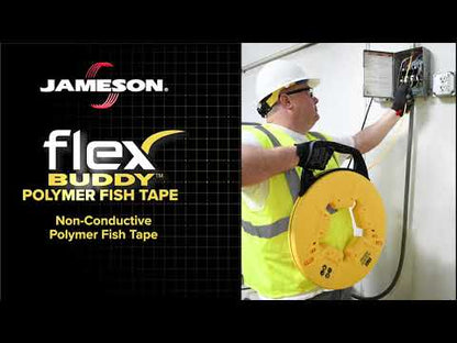 Jameson 100′ FLEX BUDDY™ Polymer Fish Tape with Non-Conductive Plastic Tip- 5-316-100NCT