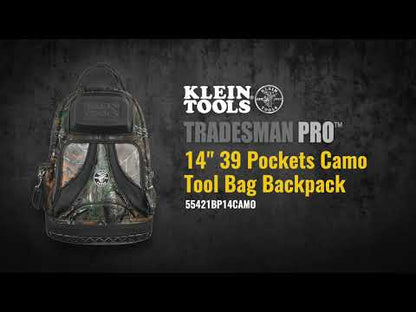 Klein Tradesman Pro Organizer Camo Back Pack - 55421BP14CAMO-DISCONTINUED