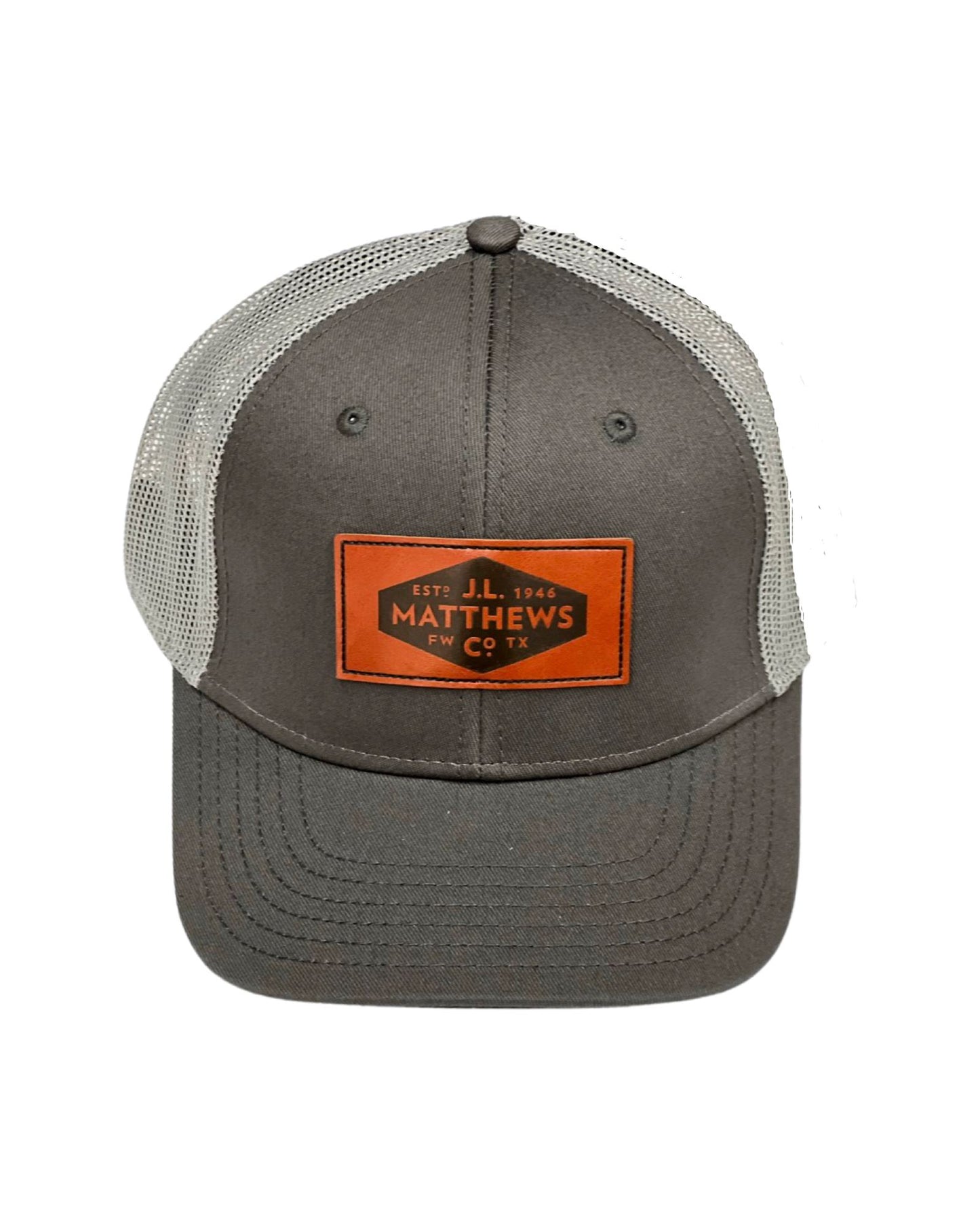 J.L. Matthews Leather Patch Baseball Hat Novalties J.L. Matthews 