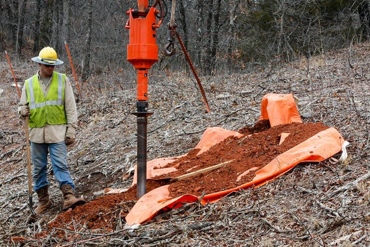 Lewis Manufacturing Rowdy's Dirtball Jobsite Debris Tarp w/V - Notch - RDB - 7x7 - 22v - J.L. Matthews Co., Inc.