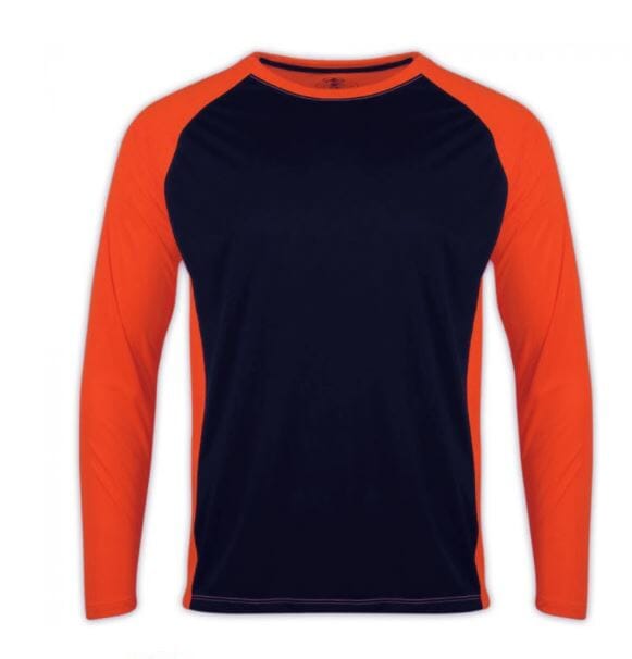 Arborwear Two-Toned Transpiration Long Sleeve 706608 Clothing Arborwear Navy/Orange Large 